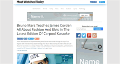 Desktop Screenshot of mostwatchedtoday.com